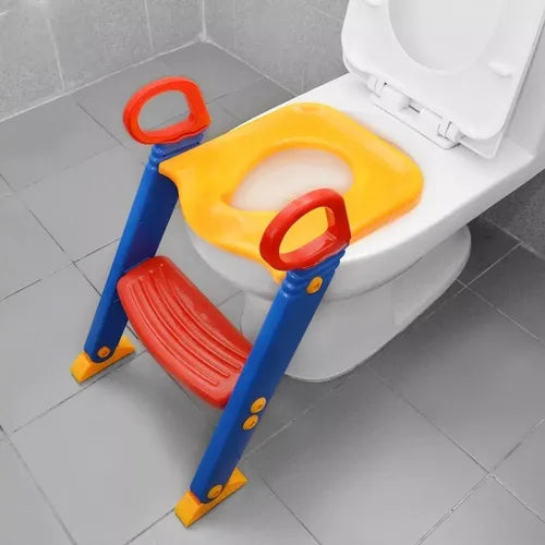 Asiento Adaptador De Inodoro Para Niños + Escalera Portátil