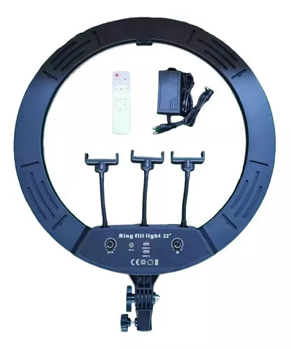 Aro De Luz Con Control Y Trípode Aro 56cm 22 Lampara Tiktok