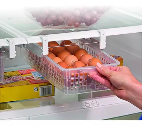 Organizador De Refrigerador Con Riel Deslizamiento Cajón
