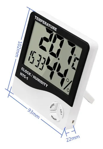 Termo Higrómetro Digital Sensor Temperatura Y Humedad Htc-1