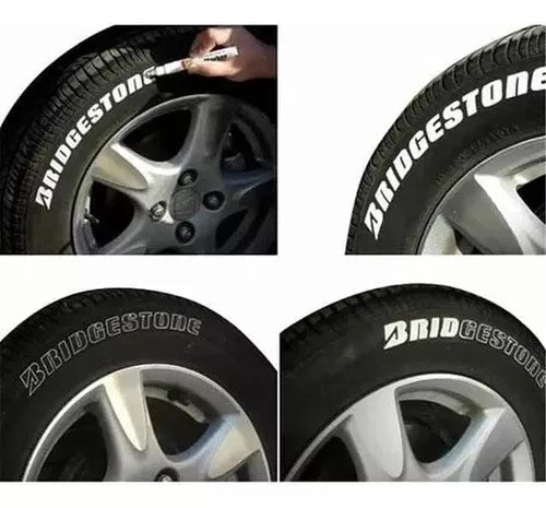 Marcador Lápiz Pinta Neumático Blanco Renovador Carsun C6119
