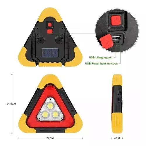 Lámpara Inalámbrica Triangulo Solar Led Hb-7709 Hurry Bolt