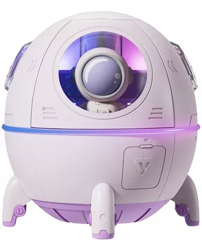 Humidificador Cápsula Espacial 220ml Usb Purificador Difusor Color Blanco