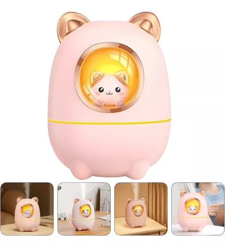 Mini Humidificador Ultrasónico Capsula Espacial Gatito 200ml
