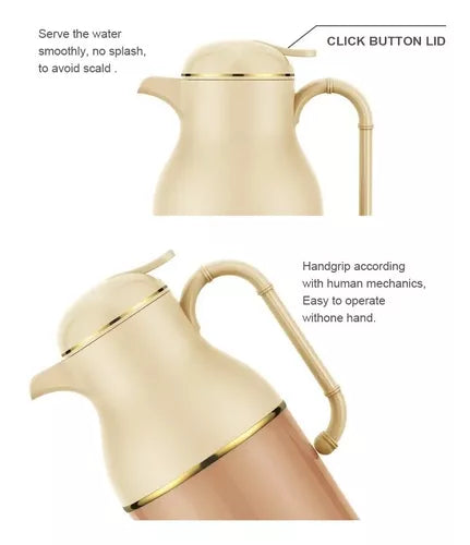 Jarra Termo Plástico Para Té Café Jugo 1,3lt