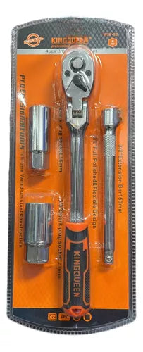Set Juego Dados Chicharra Extensión 3/8 4 Piezas