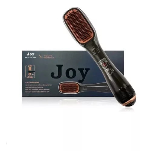 Cepillo Secador Alisador De Cabello Profesional 2 En 1 Joy