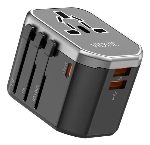 Adaptador Cargador Universal De Viaje Usb Vidvie Ta4404