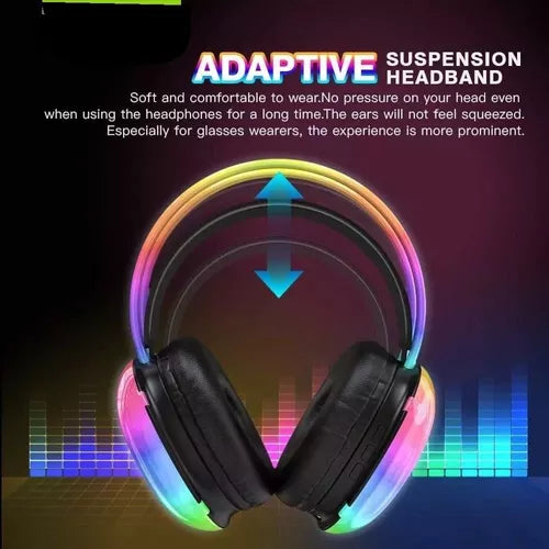 Auriculares Inalámbricos Bluetooth 5.3 Micrófono Wk30 Rgb