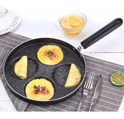 Sartén Antiadherente Para Freír Huevos Pancakes 4 Agujeros