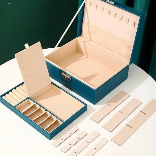 Joyero Caja De Almacenamiento De Joyas Con Cerradura