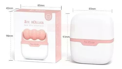 Masajeador Facial Rodillo Frio Para Rostro Y Cuello