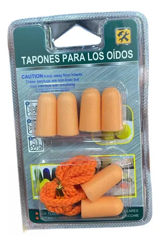 Pack 3 Pares Tapones Para Oídos Protección Auditiva