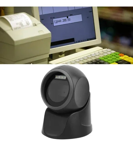 Scanner 1d 2d De Escritorio Usb Láser Lector Código De Barra Color Negro