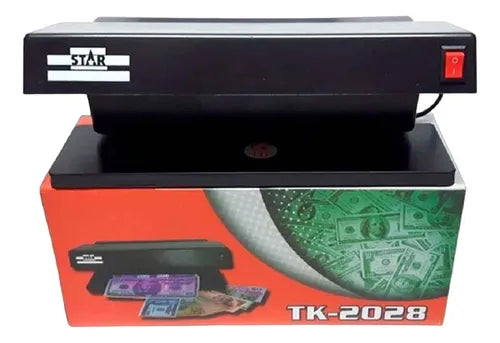 Máquina Detectora De Billetes Falsos 2 Tubos Luz Uv Tk-2028