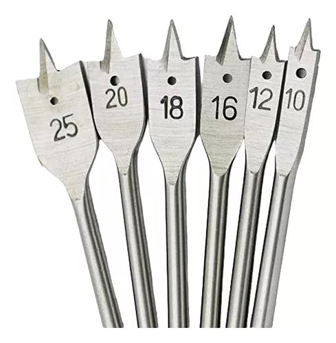 Set De Brocas Paleta Madera Planas Centradoras