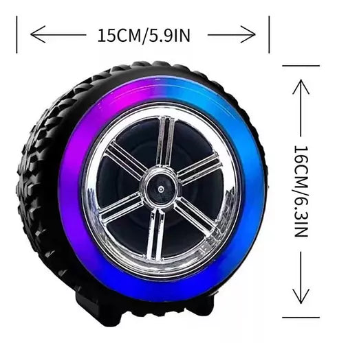 Parlante Neumático Luces Rgb Portátil Recargable Bluetooth