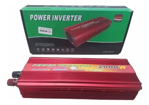 Inversor De Corriente De Coche 2000w 12v/220v Convertidor