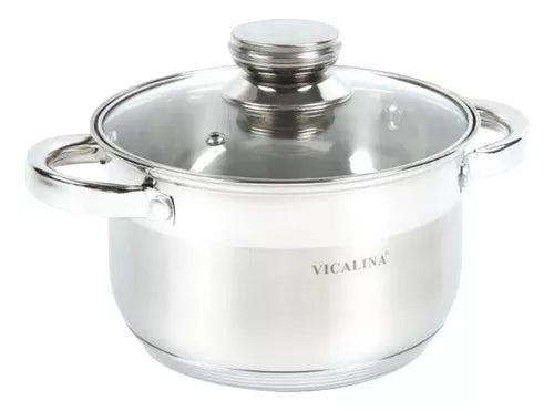 Cacerola De Acero Con Tapa Vicalina