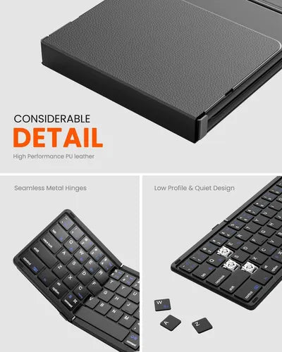 Teclado Plegable Inalámbrico Touchpad Mk-1008