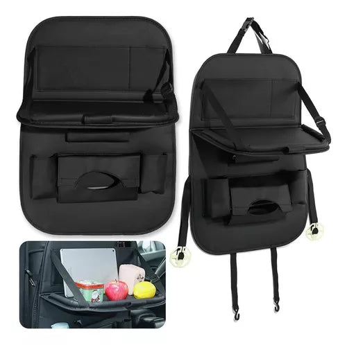 Organizador De Asiento De Respaldo Auto Bolsa Para Respaldo Color Negro