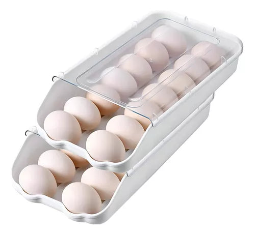 Caja De Almacenamiento De Huevos Bandeja Plástico