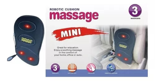 Cojín Asiento Masajeador P/ Auto Oficina Hogar Lumbar Cuello