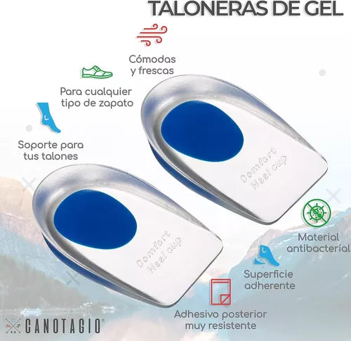 Plantillas Ortopédicas Taloneras Silicona Espolón Fascitis