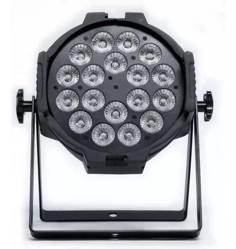 Foco Par De Aluminio Led 18 Luces 10w Alto Brillo Uv 4 En 1