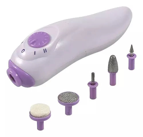 Kit De Lámpara Uv Led Y Mini Torno De Manicure Beauty 2 En 1 Color Blanco