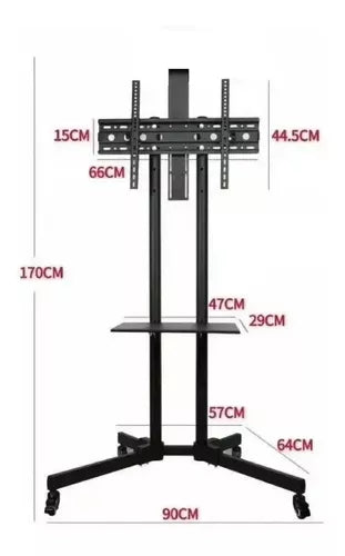 Soporte Tv Pedestal Stand Movil De 32 A 70