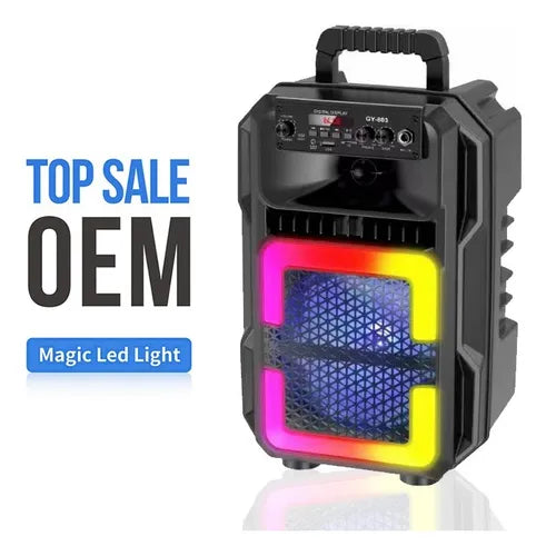 Parlante Karaoke + Micrófono Altavoz Bocina Gy-803