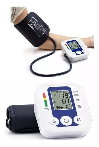 Tensiometro Medidor Digital Brazo Toma Presion Arterial L Color Blanco
