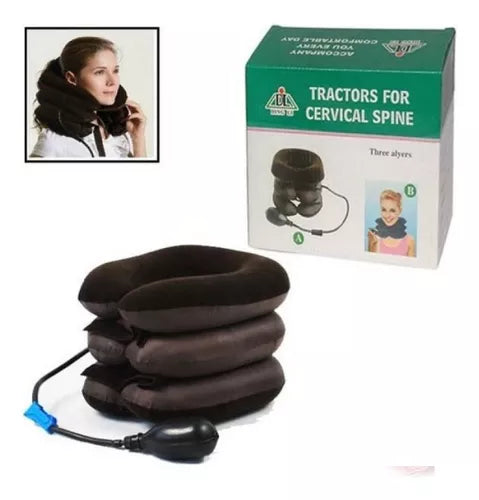 Cojín Inflable Collar Tracción Cervical Alivia El Dolor