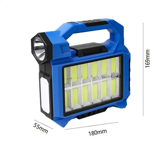 Linterna Led Lámpara Solar Usb Camping Trabajo Portátil