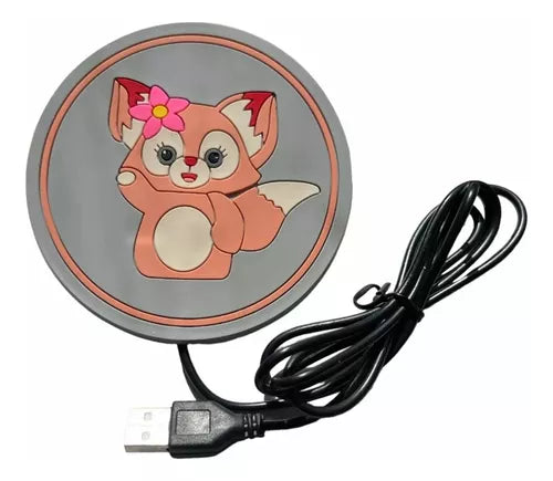Posavasos Silicona Usb Calentador De Tazas Café Té Mascotas