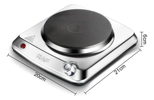 Encimera Estufa Eléctrica Acero 1 Plato 1000w Raf R.8204