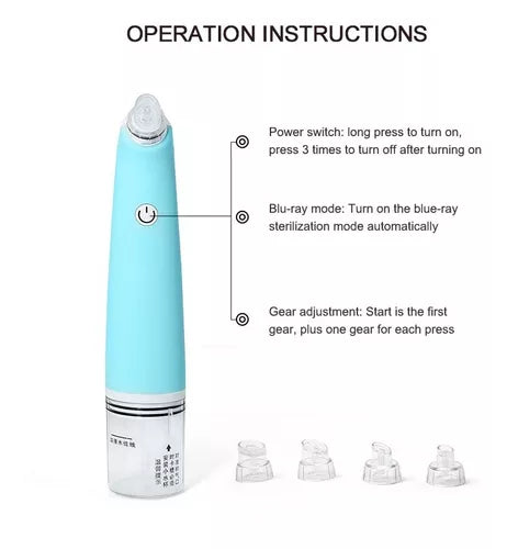 Vacuum Facial Limpiador De Piel Removedor De Puntos Negros