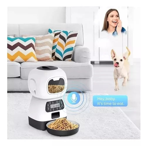 Comedero Automático Dispensador Comida Mascotas Programable
