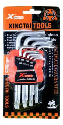 Juego De Llaves Allen Torx Estriada