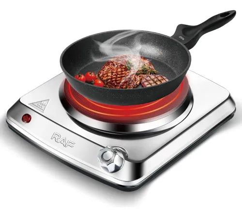 Encimera Estufa Eléctrica Acero 1 Plato 1000w Raf R.8204