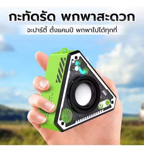 Mini Altavoz Bluetooth Inalámbrico Portátil Con Luz V2