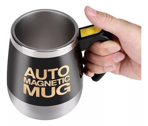 Taza Auto Agitable Acero Inoxidable Magnética