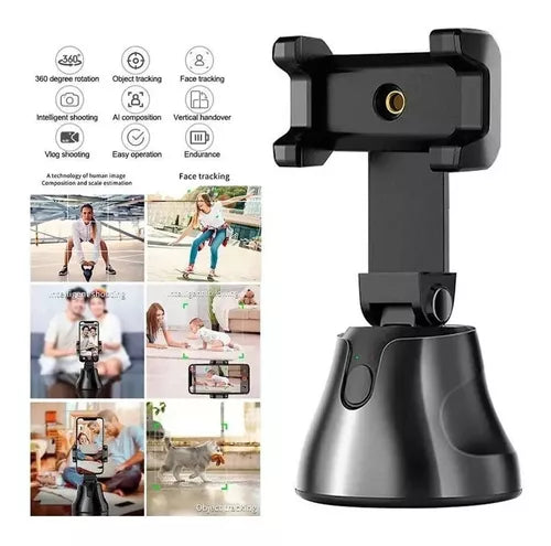 Soporte Celular Selfie Robot Automatico 360°