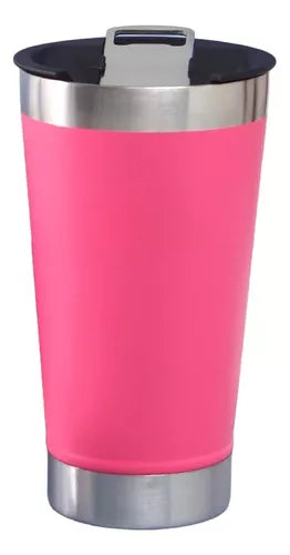 Vaso Térmico Acero Bebidas Frías Calientes Con Destapador