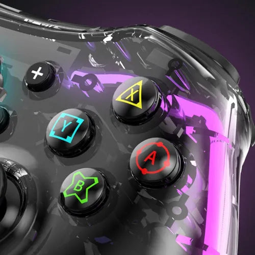 Control Gamepad Transparent Compatible Androidios Switch Pc Color Negro