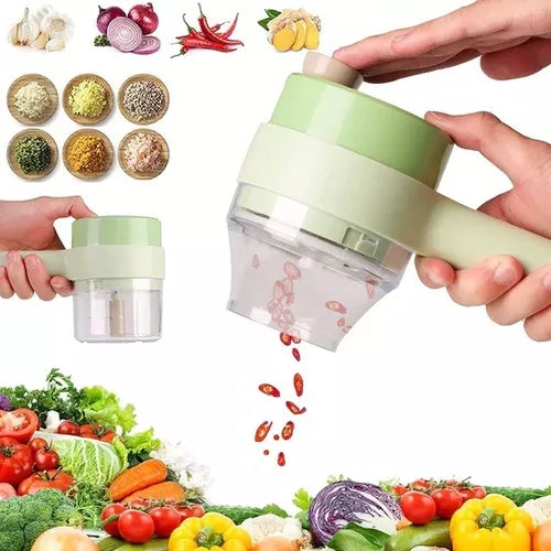 Juego Cortador De Verduras De Mano Eléctrico
