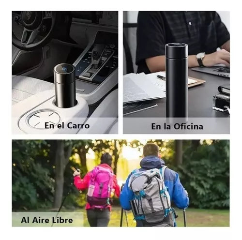 Vaso Térmico Visor De Temperatura Frío Y Caliente Inteligent