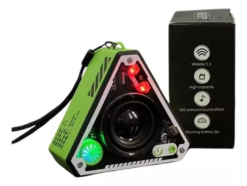 Mini Altavoz Bluetooth Inalámbrico Portátil Con Luz V2