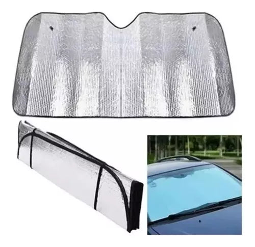 Parasol Tapasol De Auto Camión Parabrisa Metalizado 140x70